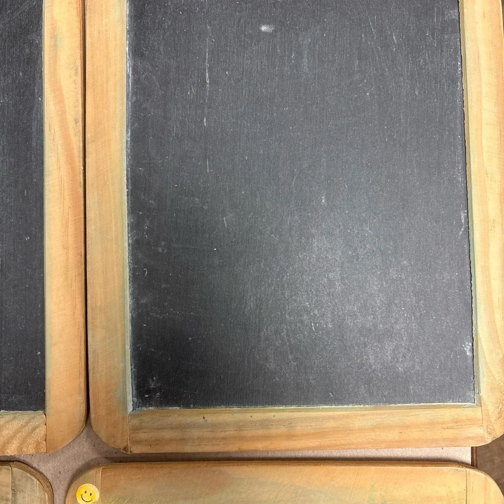 Slate Chalkboard Menu Board double sided 9.6 x 7.6” Portugal schoolhouse VTG